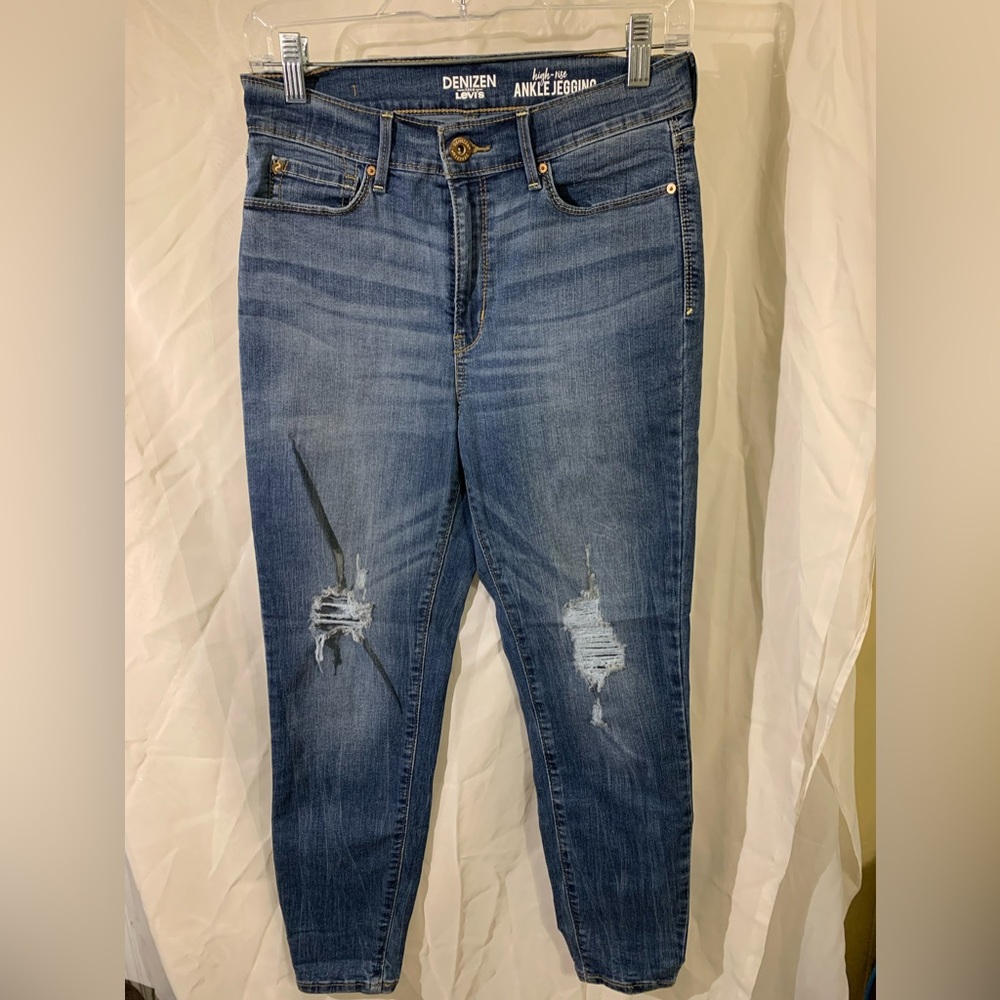Denizen Levi's Women Ultra High Rise Ankle Jegging Blue Jeans Denim Size 9-W29
